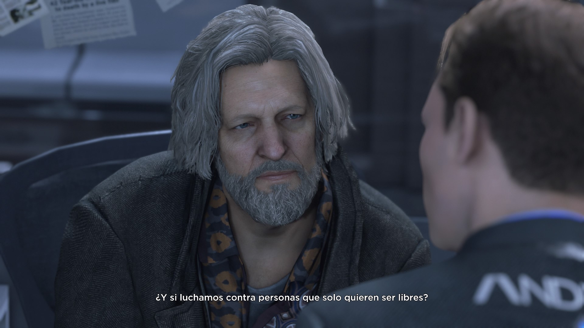 El teniente Hank Anderson protagoniza varios de los momentos más moralistas y duros de la trama, sin dejar a un lado el sentido del humor