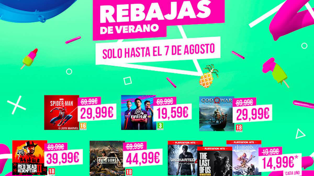 Juegos en oferta PlayStation Network PS4 verano