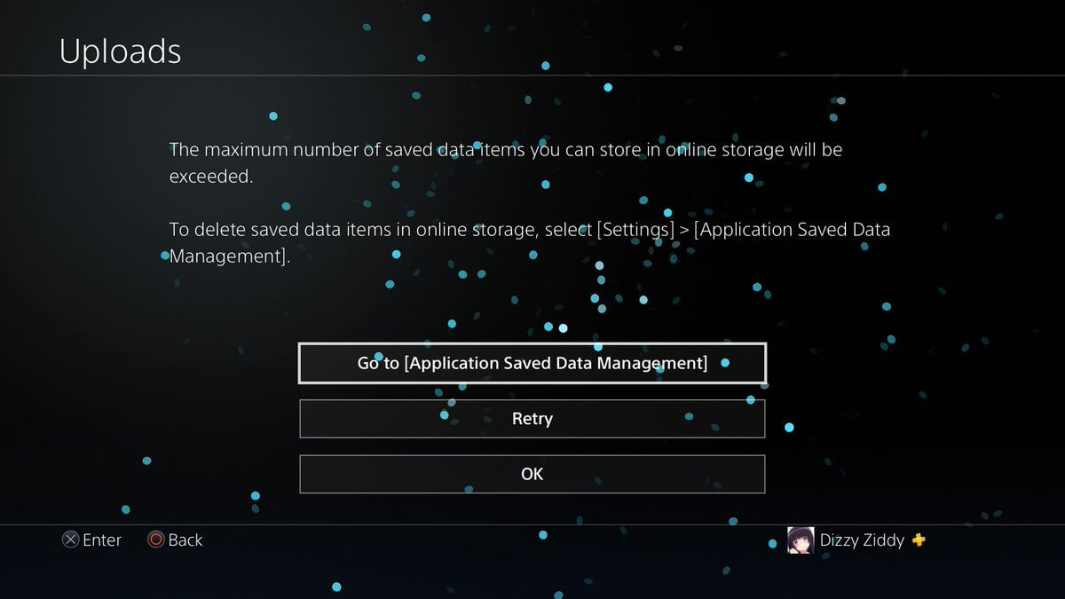 Limite en guardados PSN