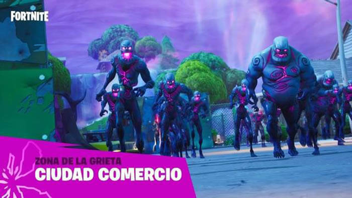 Zona de la Grieta Ciudad Comercio Fortnite