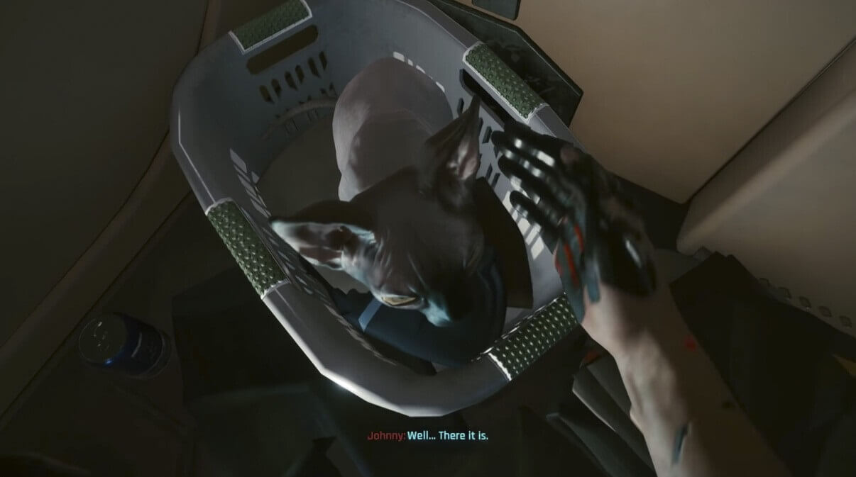 Cyberpunk 2077 también te deja tener un gato de mascota