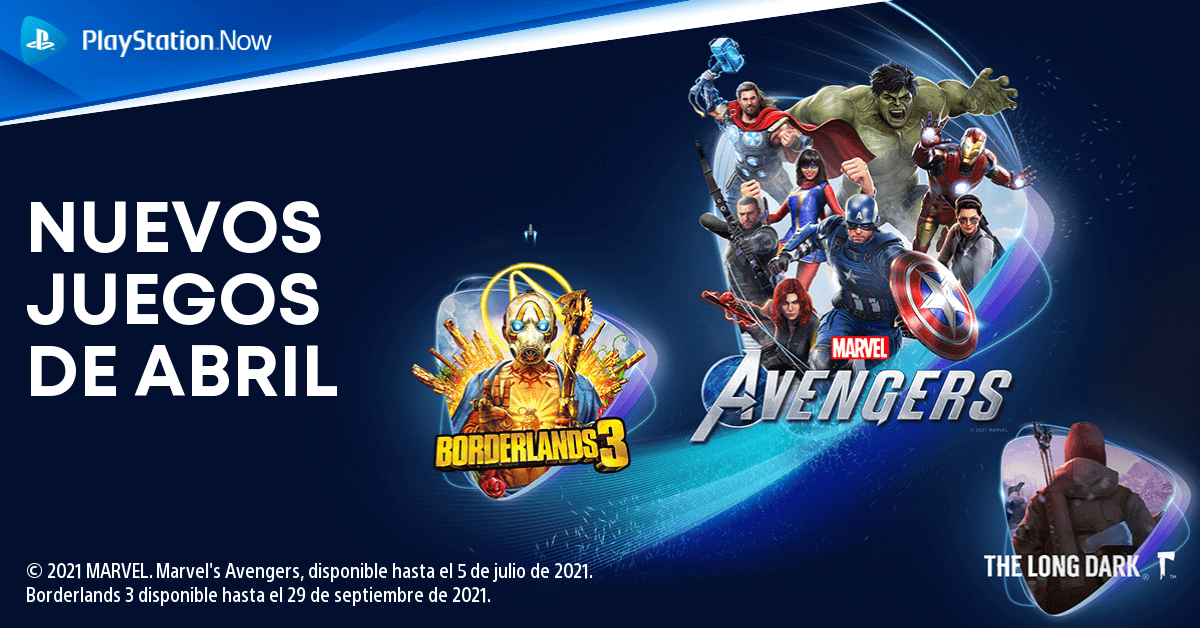 Marvel’s Avengers y Borderlands 3 llegan a PS Now este mes