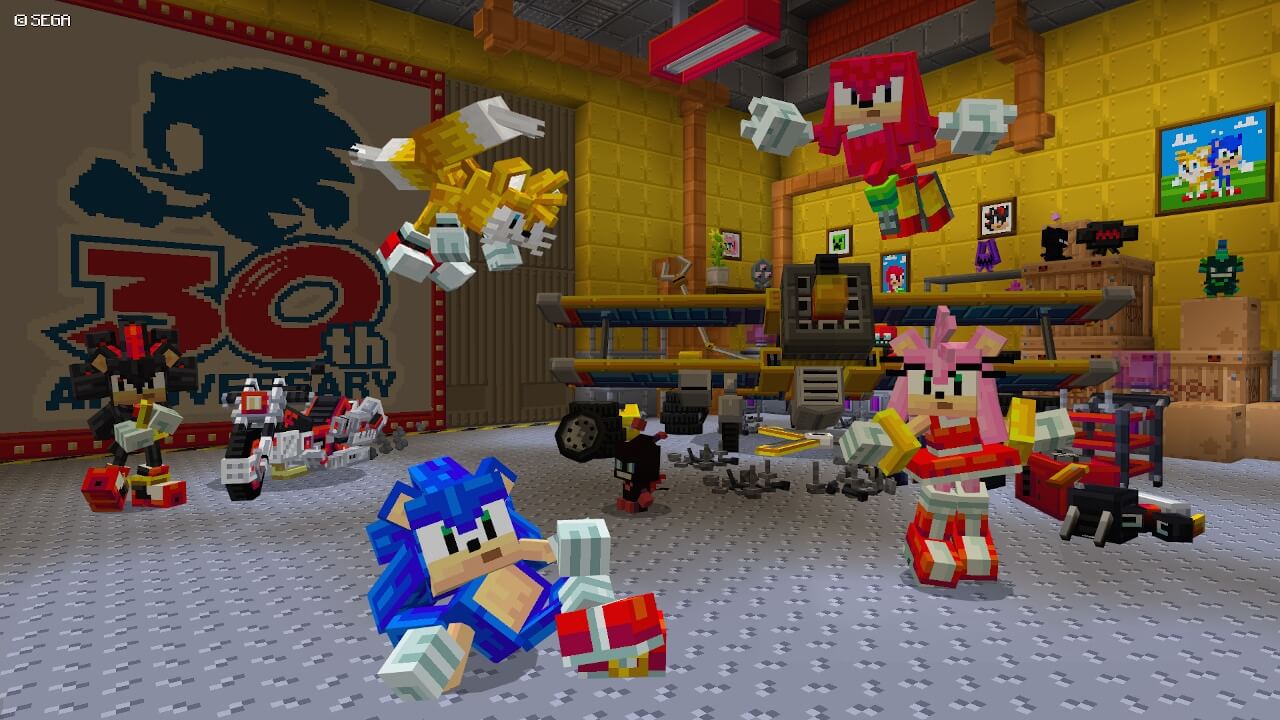 Mojang desvela el tráiler de Sonic x Minecraft, DLC del erizo de SEGA que ya está disponible