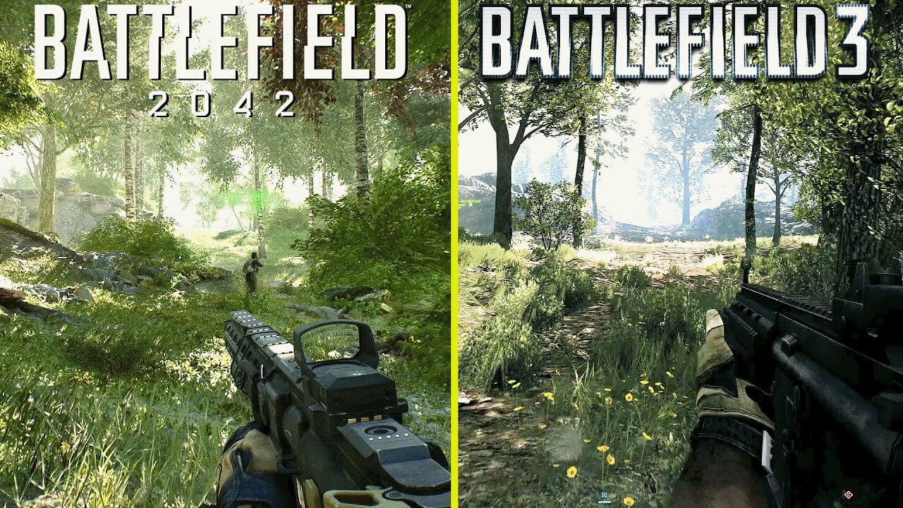 Un vídeo compara los gráficos de Battlefield 2042 y Bad Company 2