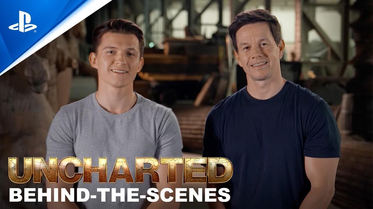La película de Uncharted revela un vídeo entre bastidores con Tom Holland y Mark Wahlberg