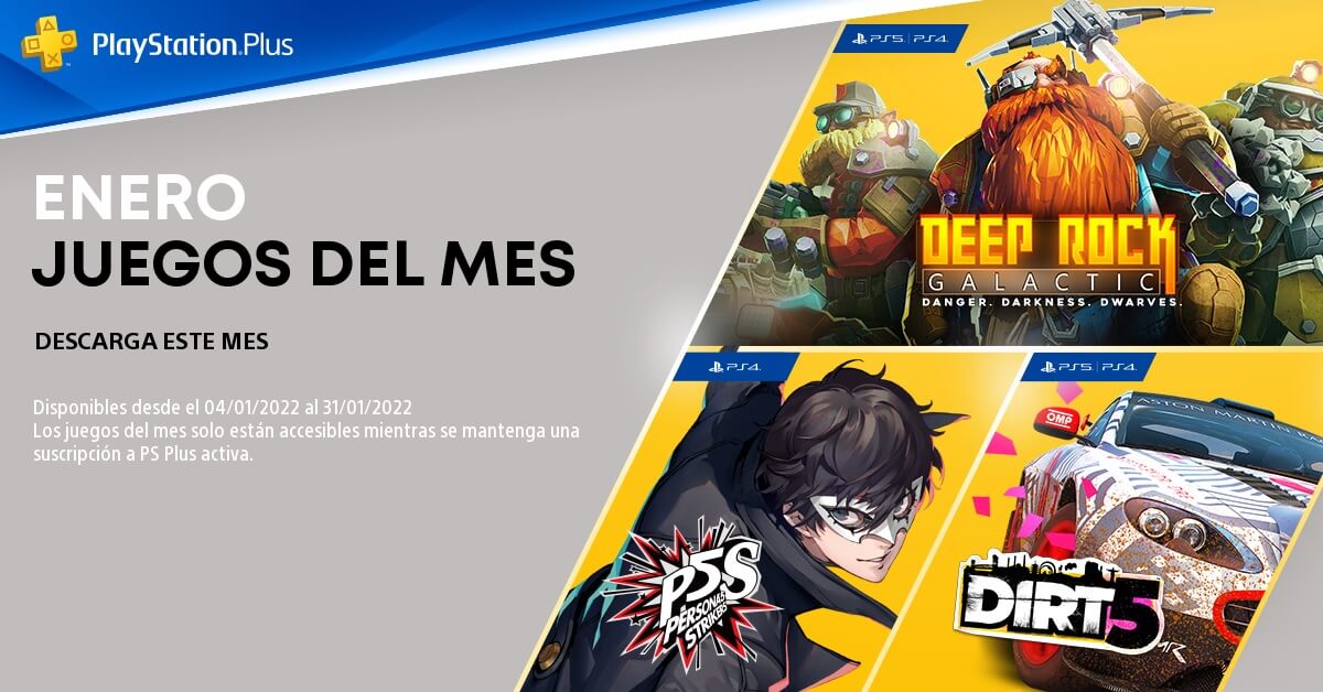 Ya se pueden descargar los juegos gratis de PS Plus de enero