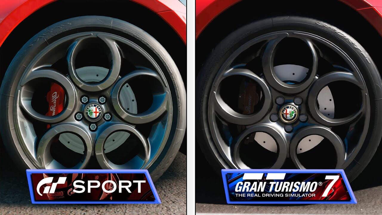 Comparativa gráfica muestra las mejoras de Gran Turismo 7 vs Gran Turismo Sport