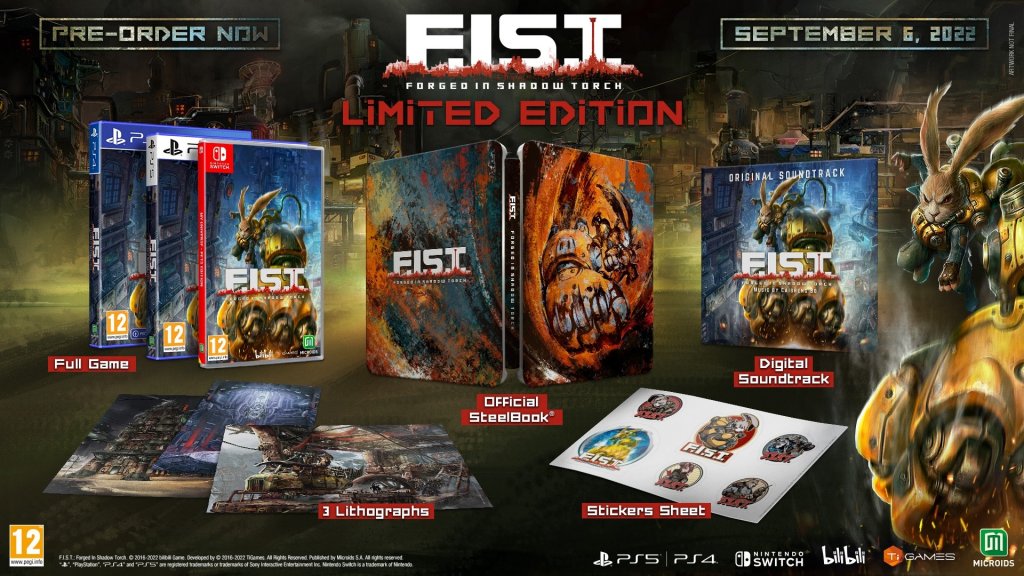 F.I.S.T.: Forged in Shadow Torch muestra su edición limitada para PS5 y PS4