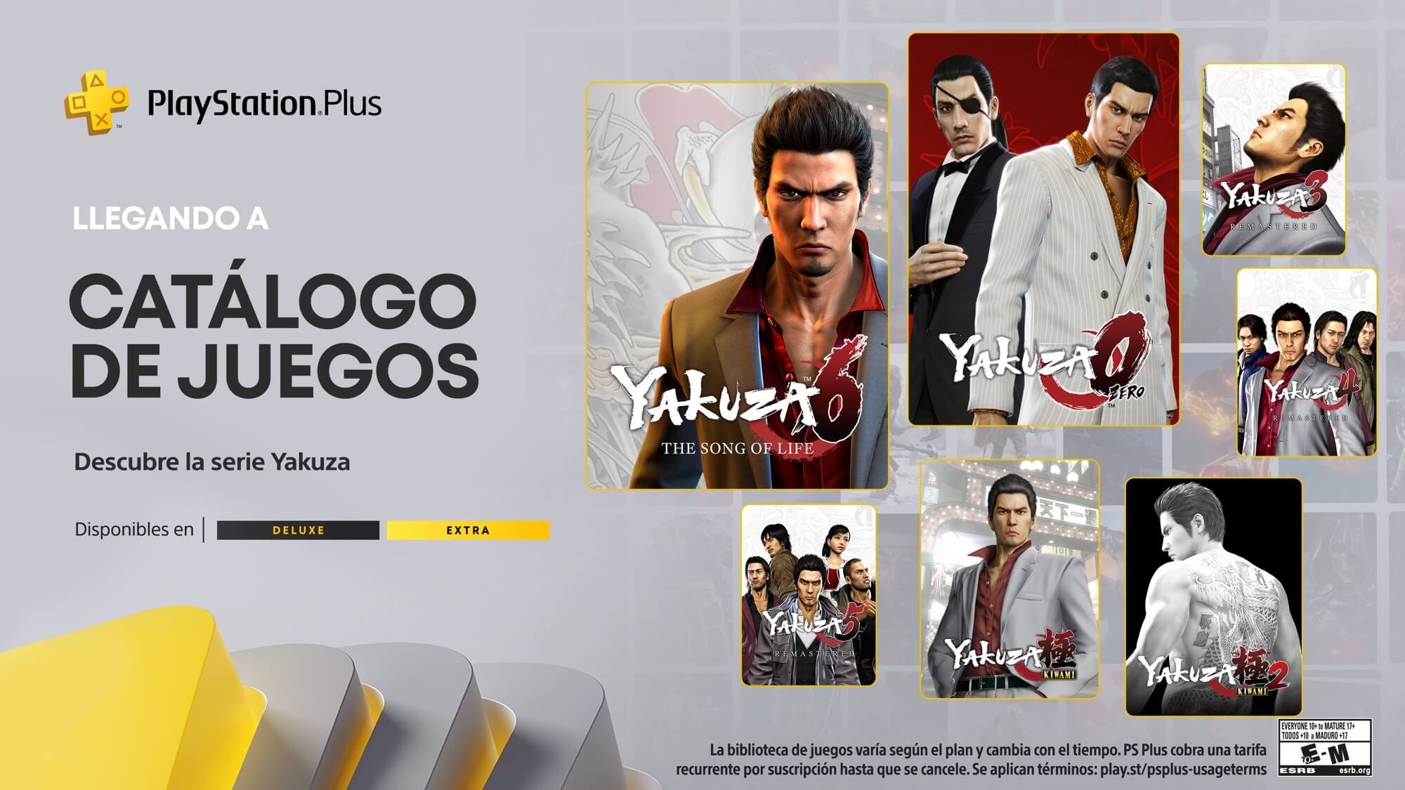 La saga Yakuza llegará completa a PS Plus antes de terminar el año