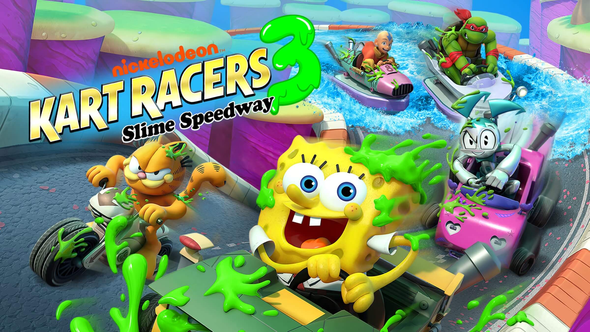 Las carreras de Nickelodeon Kart Racers 3: Slime Speedway ya llegaron en físico a PS5 y PS4