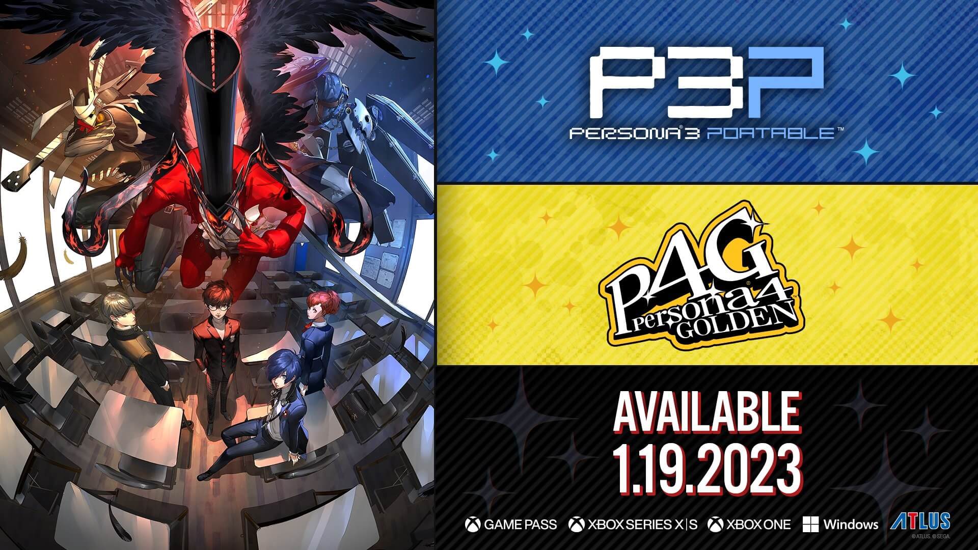 Persona 3 Portable y Persona 4 Golden llegarán a PS4 en enero