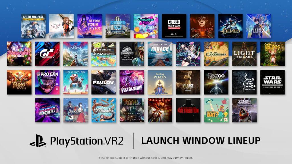 Sony desvela el catálogo de 30 juegos que tendrá PS VR2 de lanzamiento