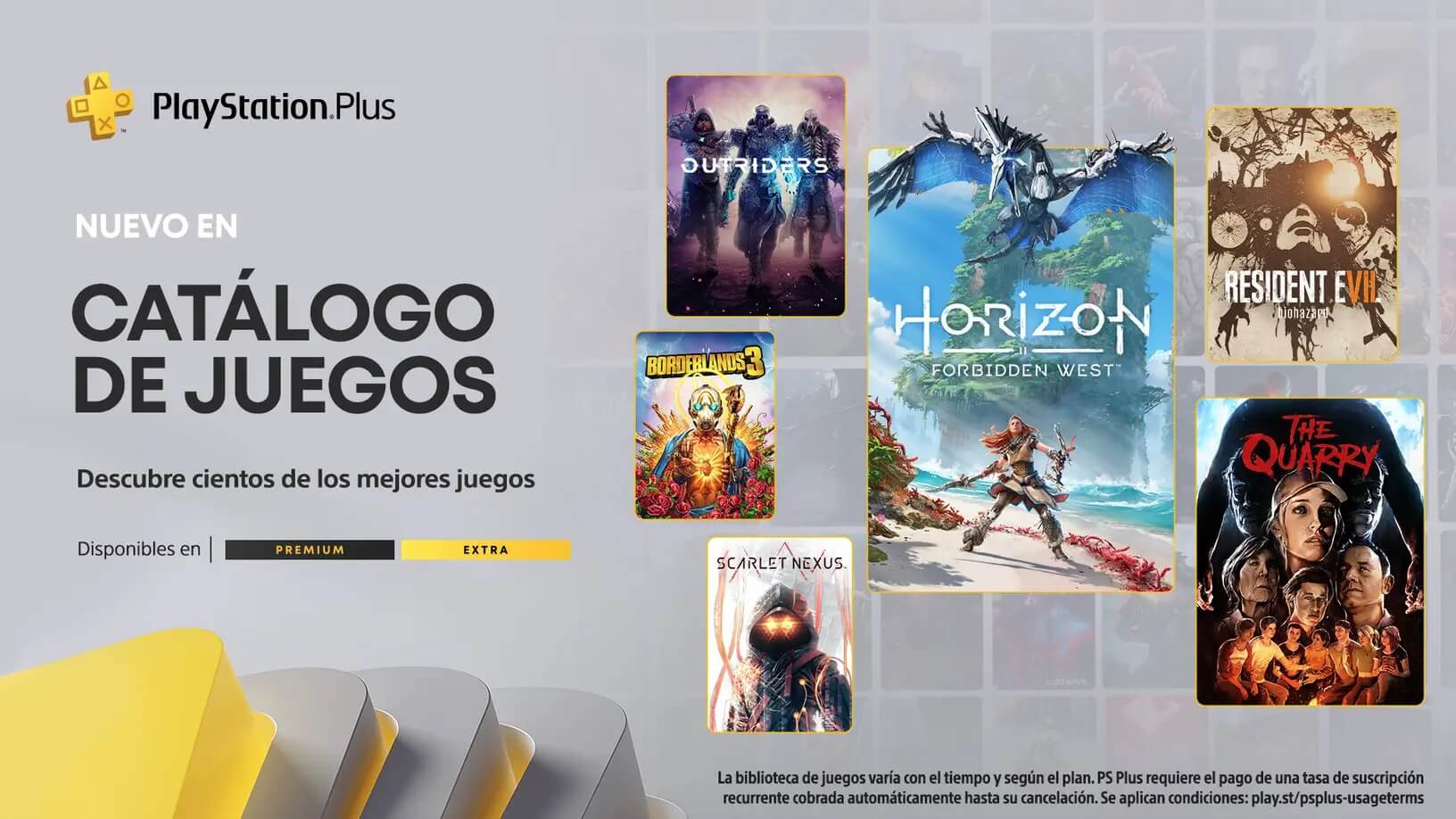 PlayStation desvela los nuevos juegos de PS Plus Extra y Premium de febrero con Horizon Forbidden West a la cabeza